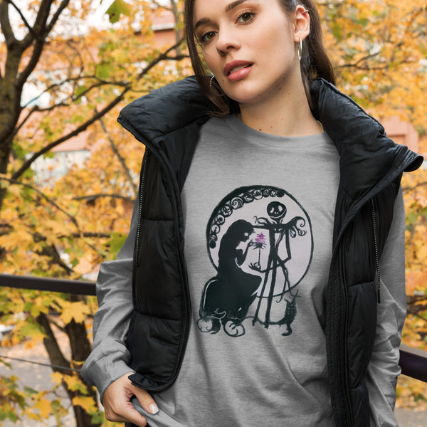 "Jack and Sally" Bella Canvas Unisex Long Sleeve Tee