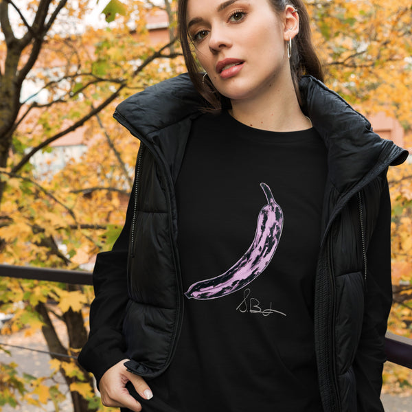 "Pink Banana" Bella Canvas Unisex Long Sleeve Tee