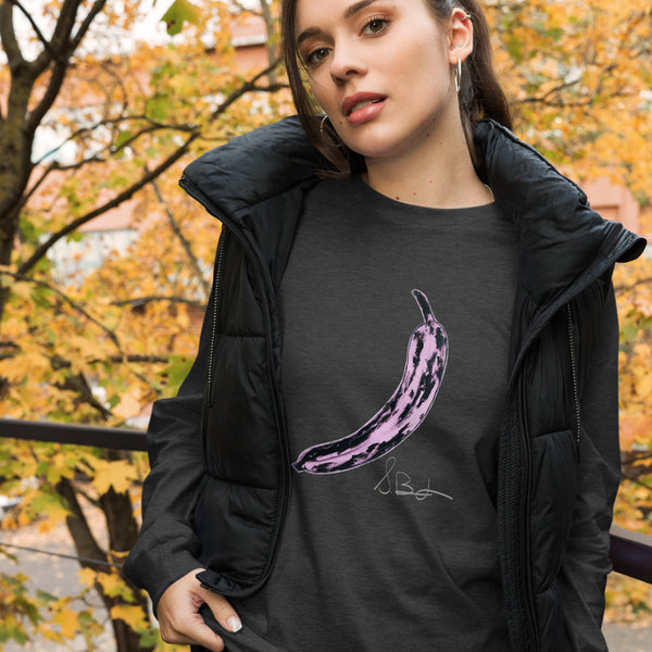 "Pink Banana" Bella Canvas Unisex Long Sleeve Tee