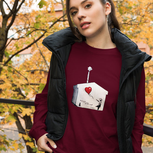"Built a House" Bella Canvas Unisex Long Sleeve Tee