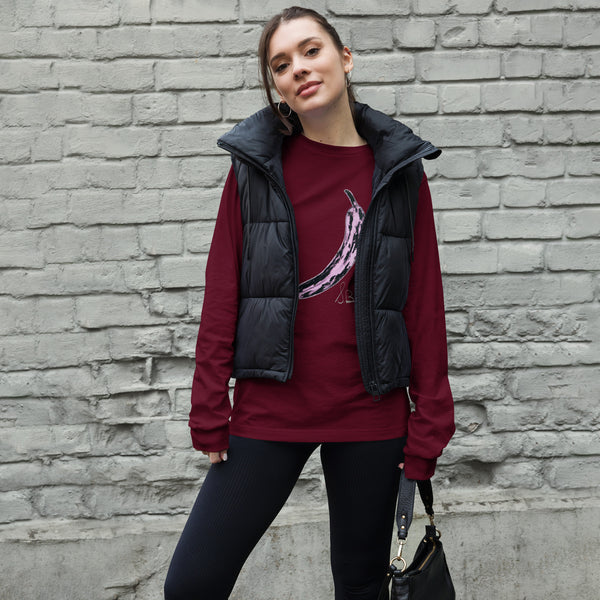 "Pink Banana" Bella Canvas Unisex Long Sleeve Tee