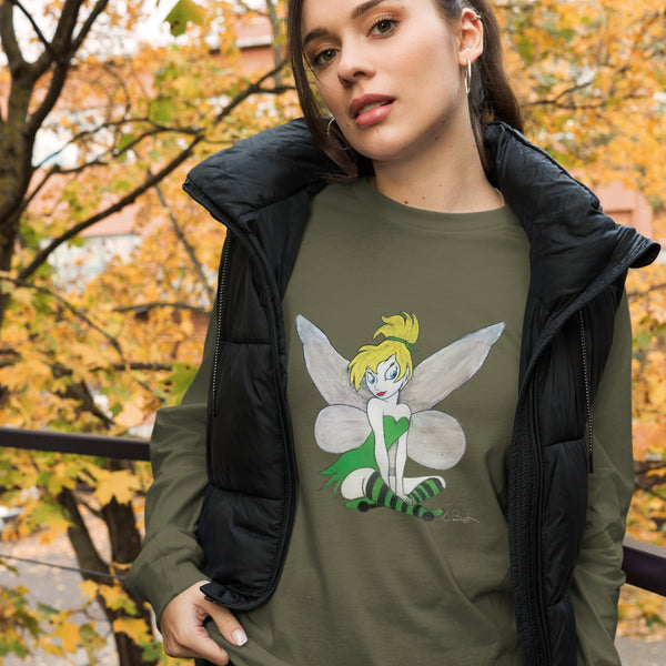 "Sitting Pretty" Bella Canvas Unisex Long Sleeve Tee