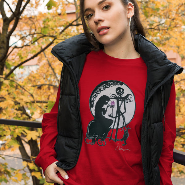 "Jack and Sally" Bella Canvas Unisex Long Sleeve Tee